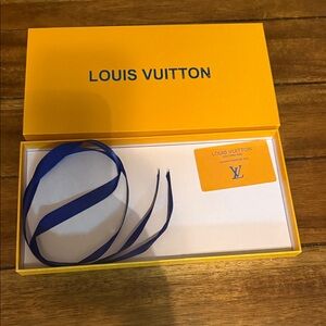Louis Vuitton Yellow Box with Blue Ribbon